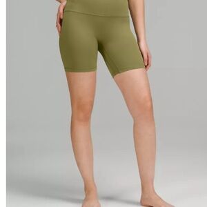 lululemon Align™ High-Rise Short 6" size 10 Bronze Green